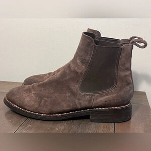 Thursday Boot Company Chocolate Suede Duke Chelsea Boots Mens size 10.5